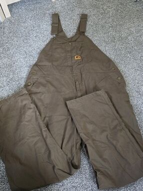 Wells Lamont Carpenter Overalls Brown Men's Size 2Xl